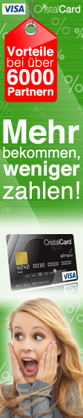 CristalCard mit lohnenden Vorteilen!